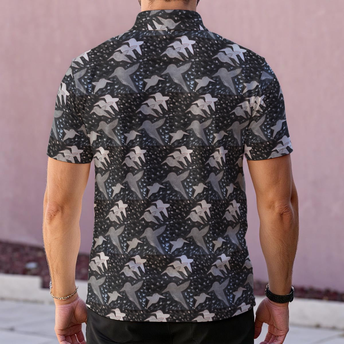 201 Birds, Mariachi Men's Polo