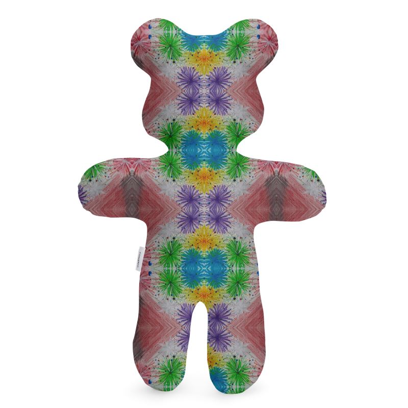 Esu Chaos Oso de peluche mayormente rojo