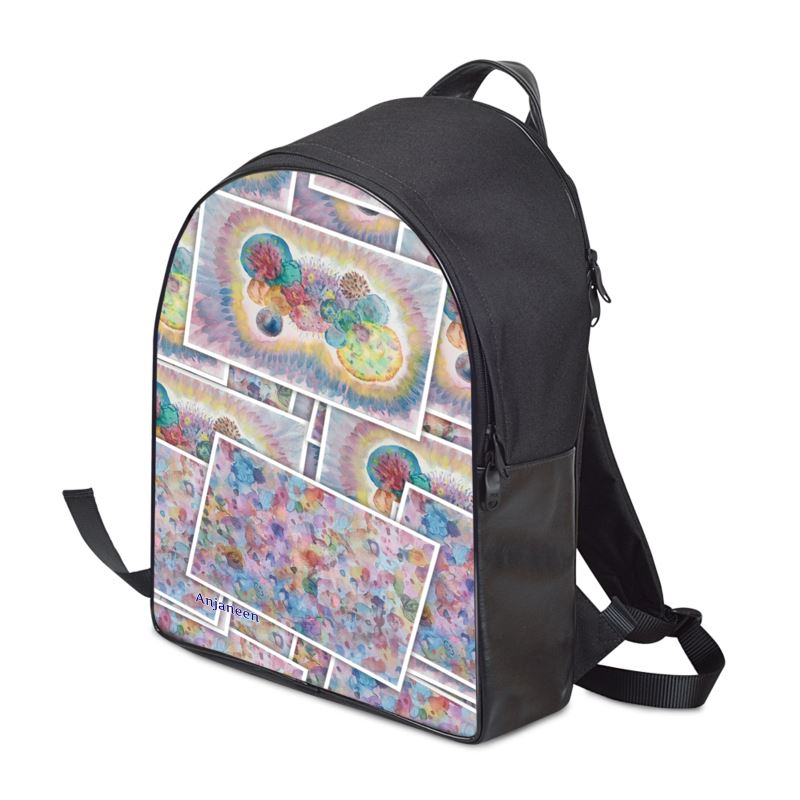 Mochila de cuero y lona Boveda