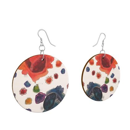 Ibejis Bring Joy Wooden Earrings