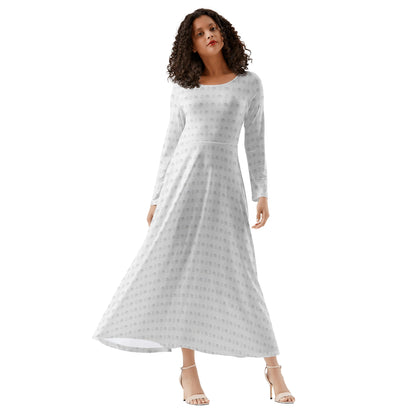 Womens Long Sleeves Flowy Long Dresses