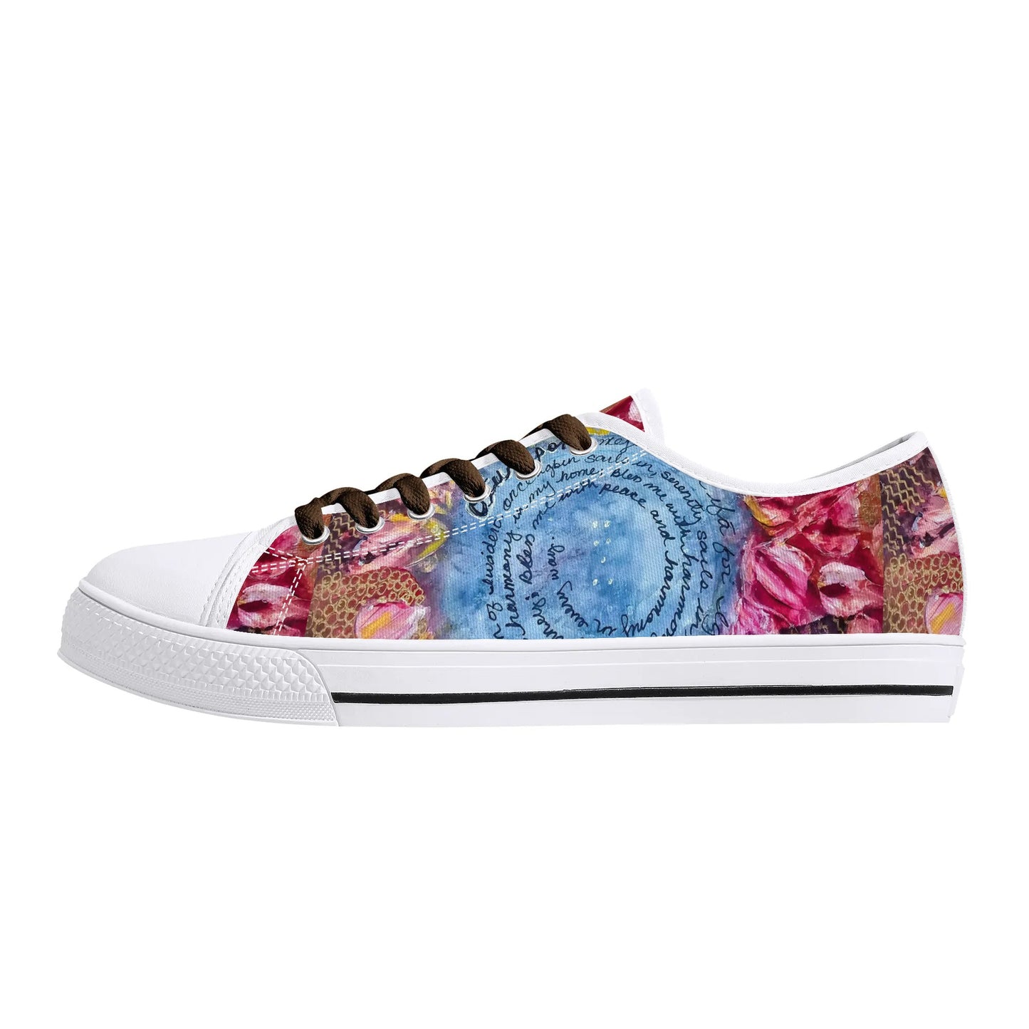 Oturupon Womens Low Top Canvas Sneakers