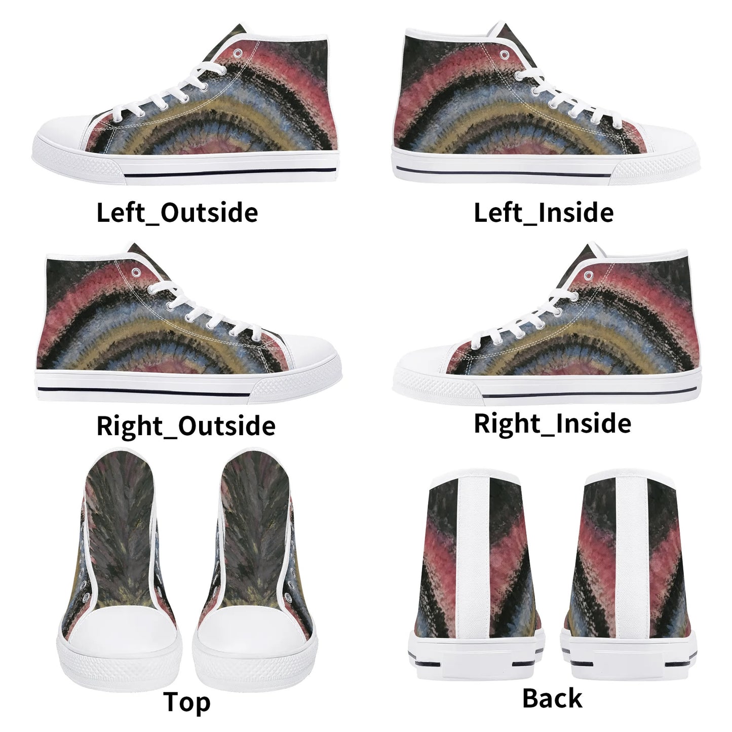 Ogun Speaks Womens High Top Canvas Sneaker