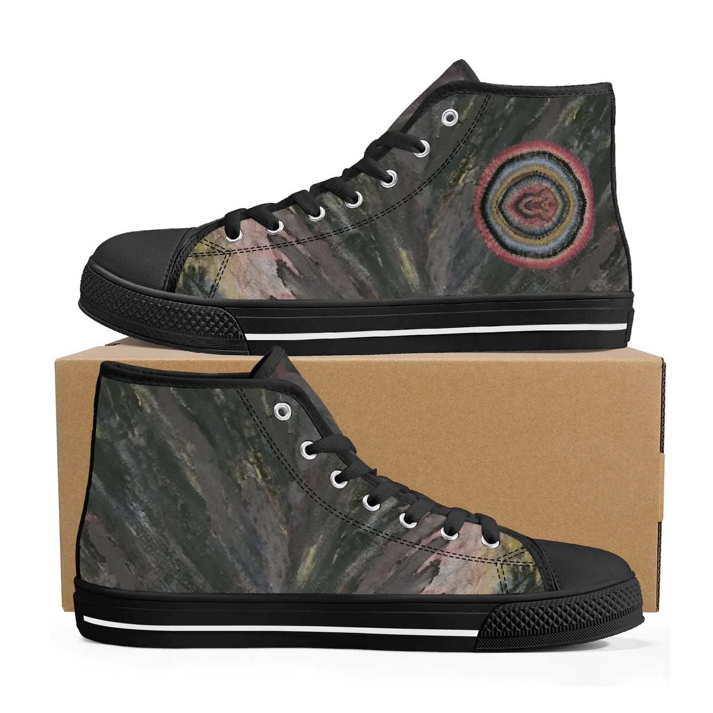 Ogun Speaks Womens High Top Canvas Sneakers