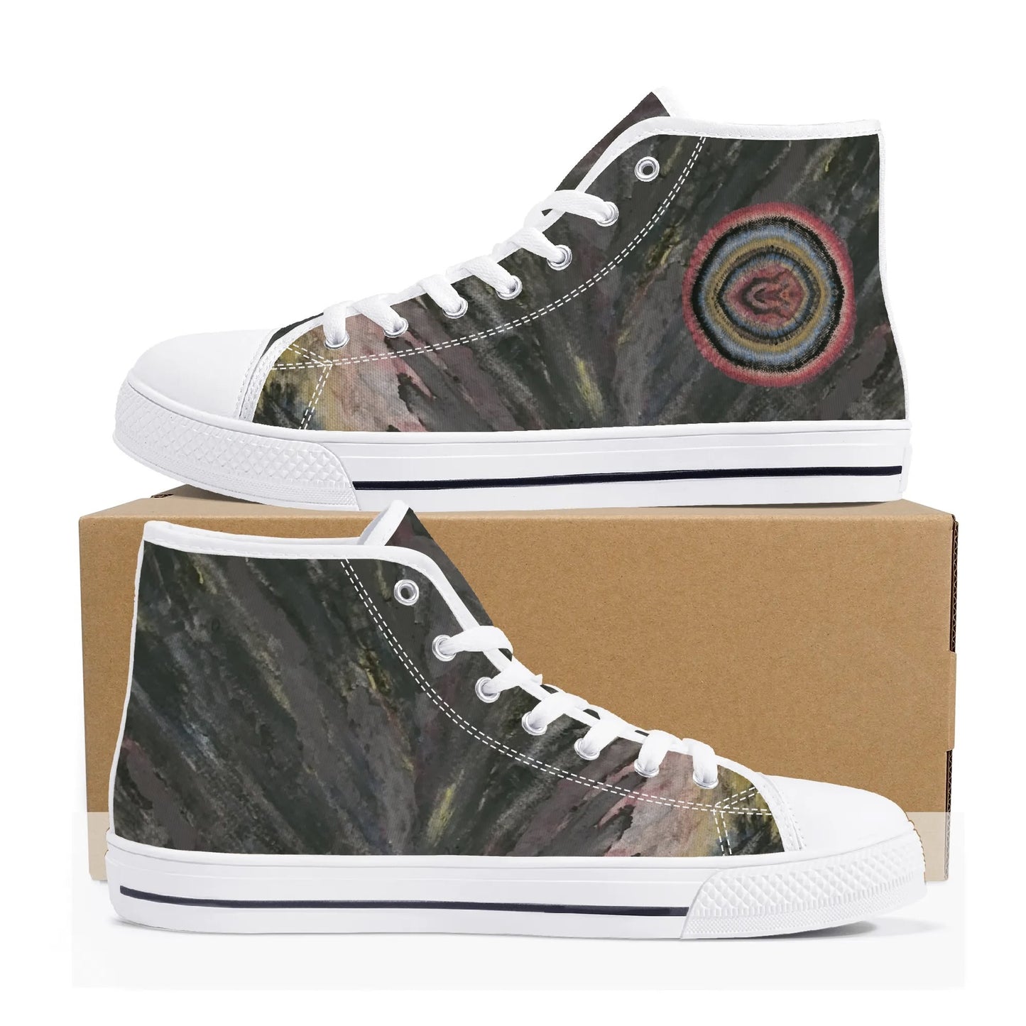 Ogun Speaks Womens High Top Canvas Sneakers