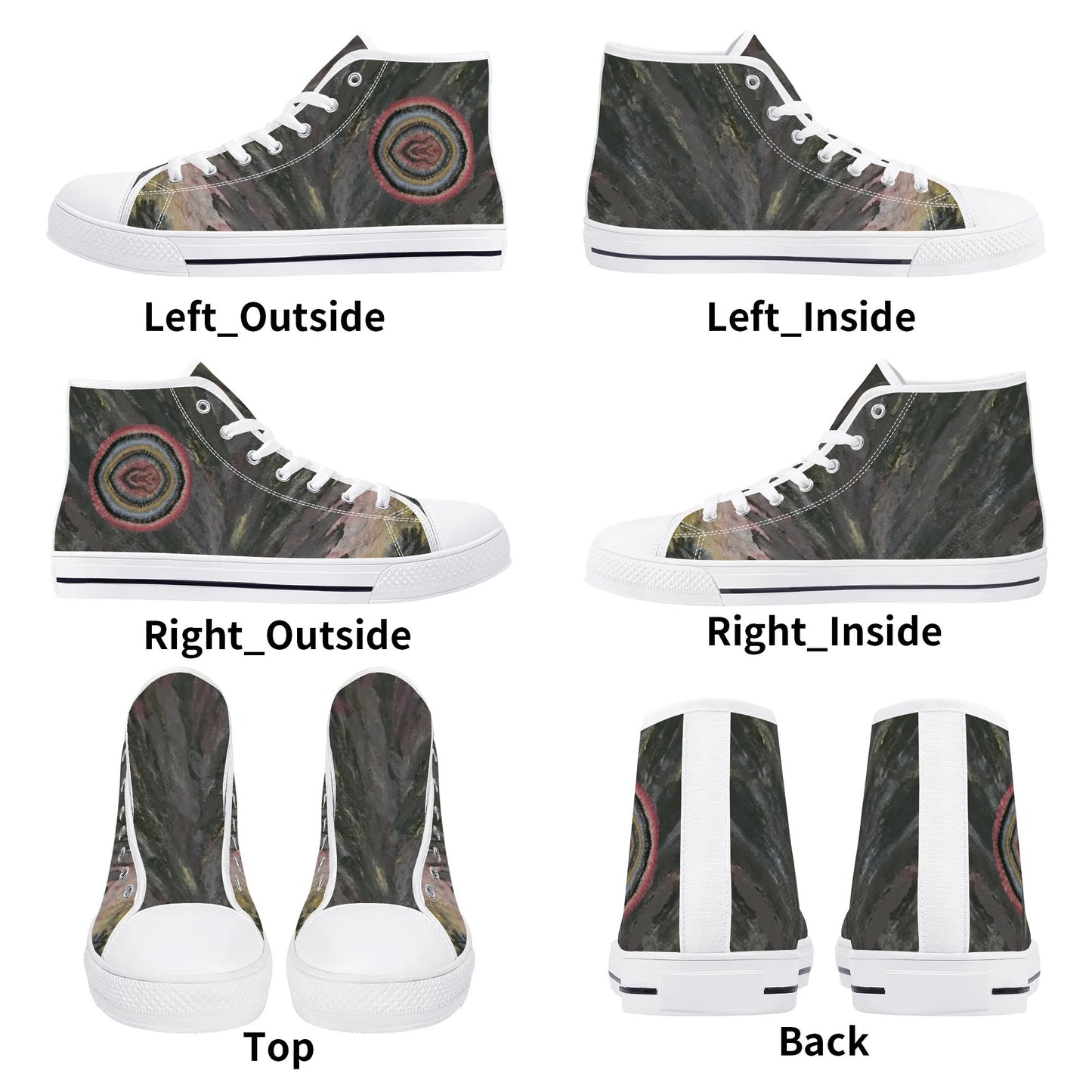 Ogun Speaks Womens High Top Canvas Sneakers