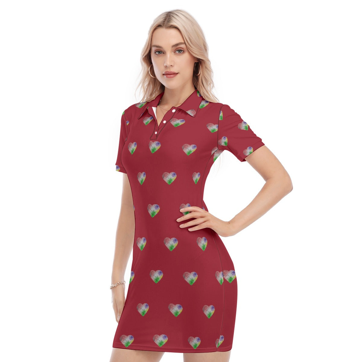 Esu Chaos Red Polo Dress