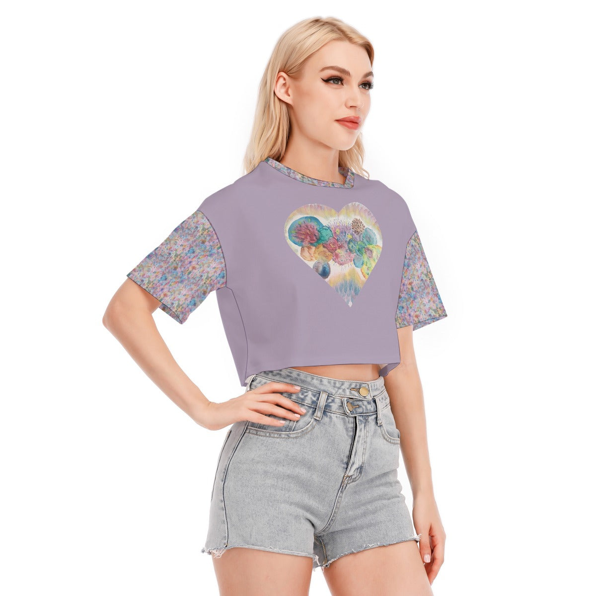 Egun Masquerade Cropped Cotton T-shirt