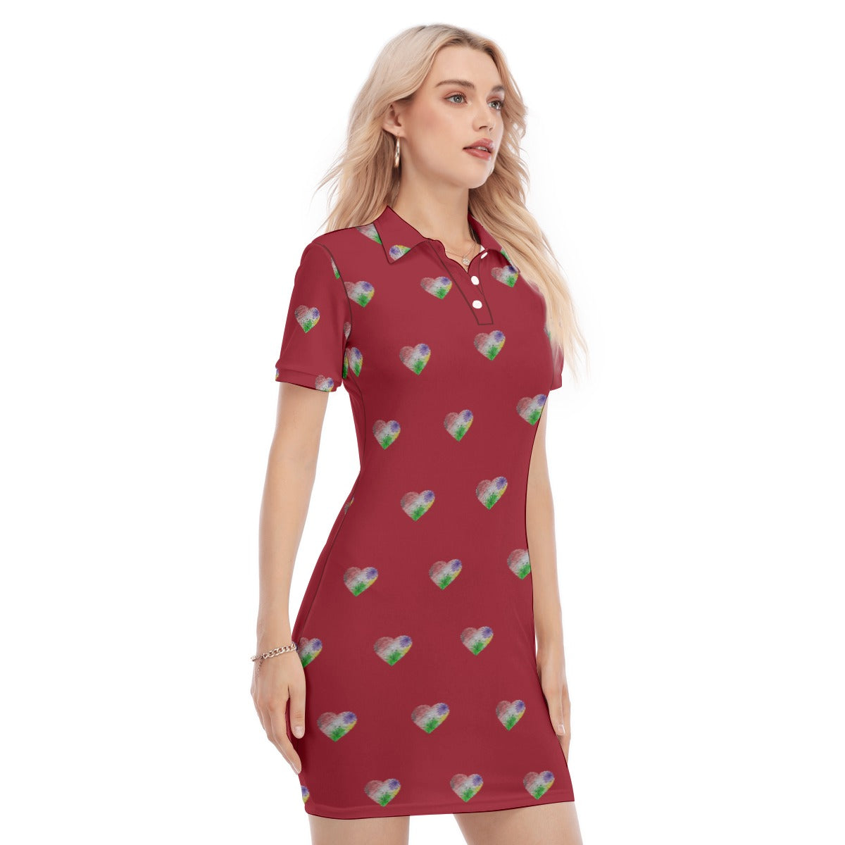 Esu Chaos Red Polo Dress