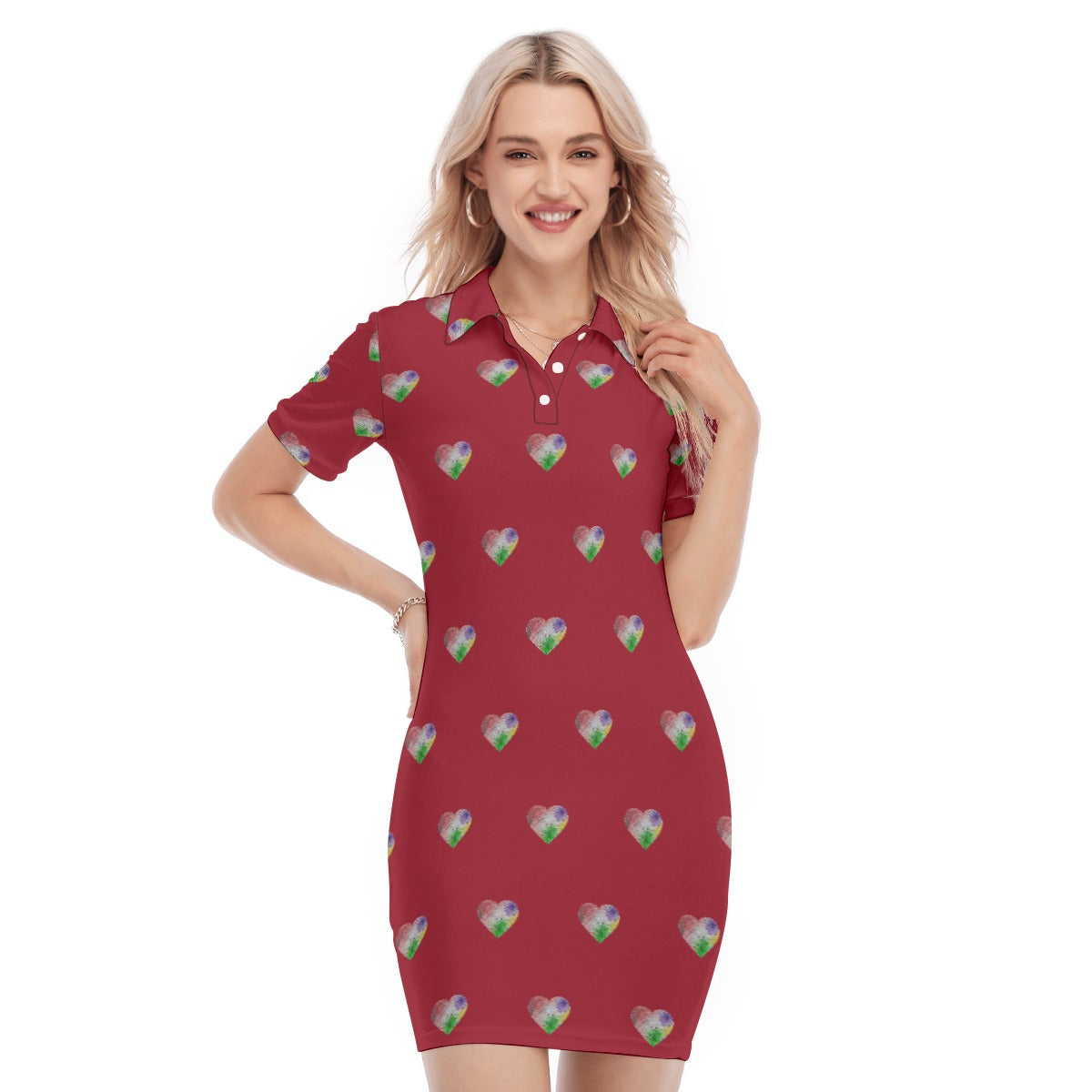 Esu Chaos Red Polo Dress