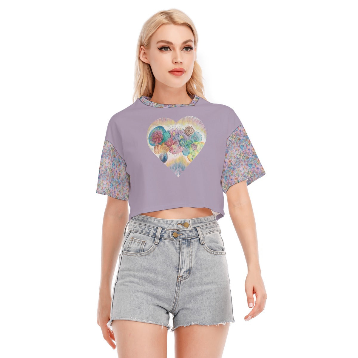 Egun Masquerade Cropped Cotton T-shirt