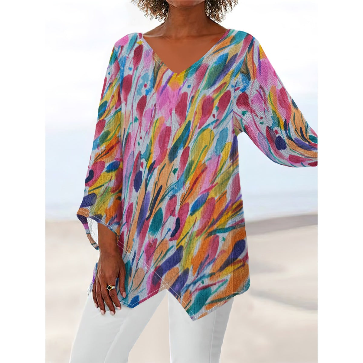 Iyalode Irregular Hem Shirt