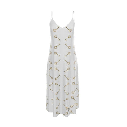 Llave de Elegua Slip Dress (white)