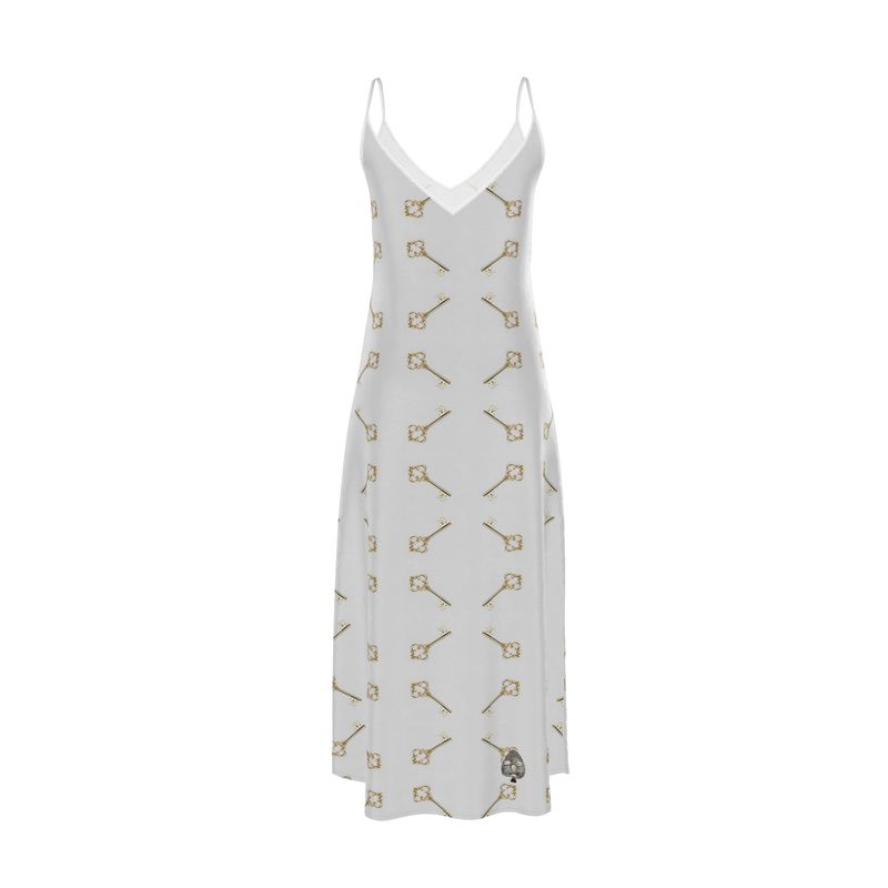 Llave de Elegua Slip Dress (white)