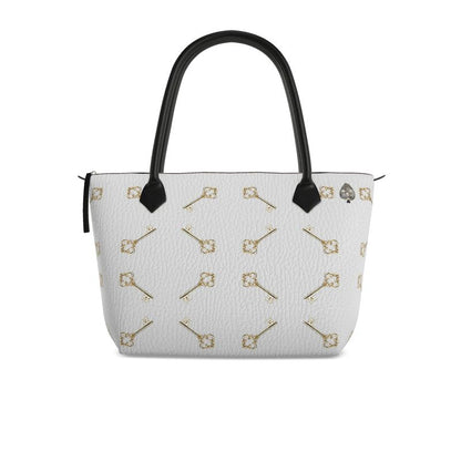 Llave de Eleguá Zip Top Handbag (white)