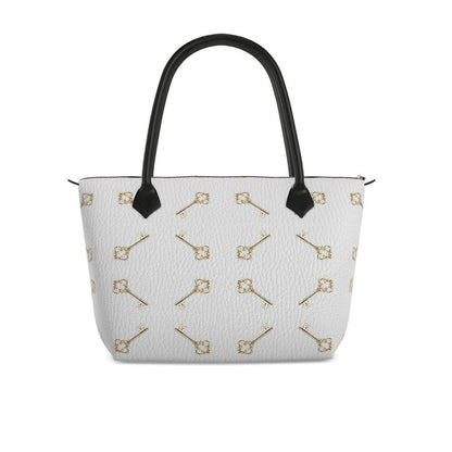 Llave de Eleguá Zip Top Handbag (white)