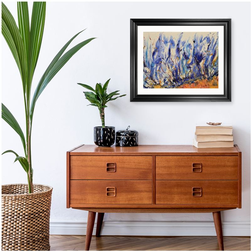 Water Can't Extinguish All Flames Framed Print