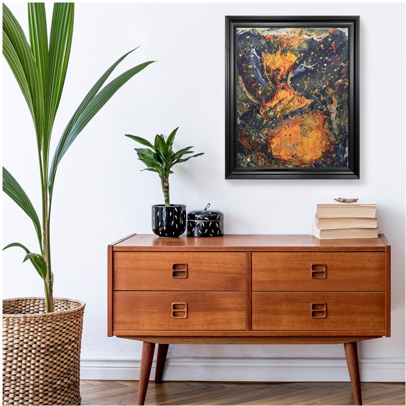 Mute By Molten Residue Framed Print