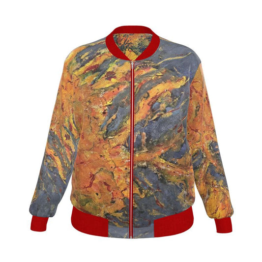 Olorun w. Molten Residue Reversible Silk Bomber Jacket