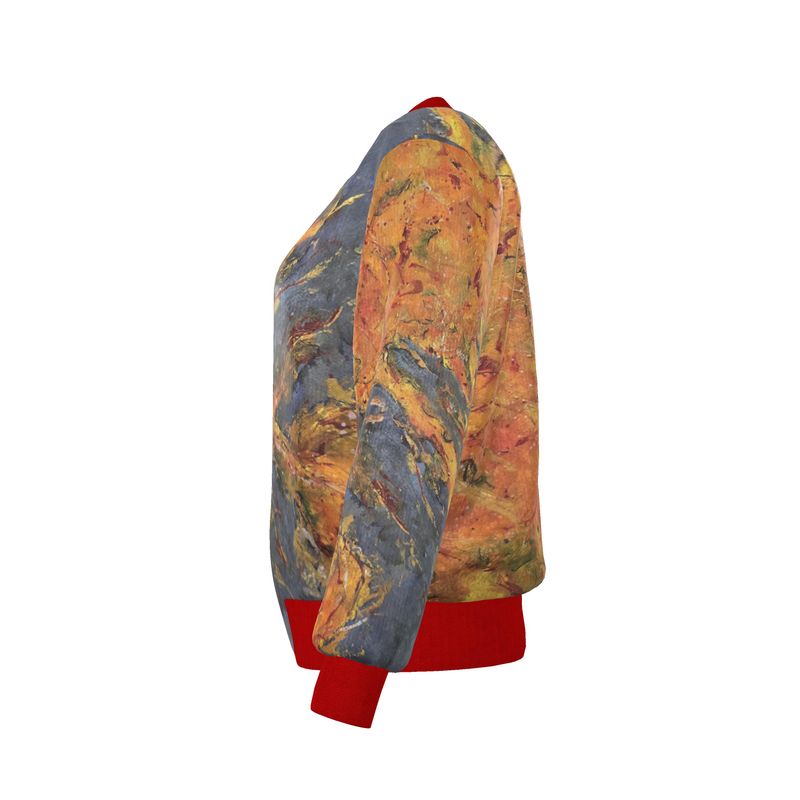 Olorun w. Molten Residue Reversible Silk Bomber Jacket