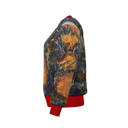 Olorun w. Molten Residue Reversible Silk Bomber Jacket