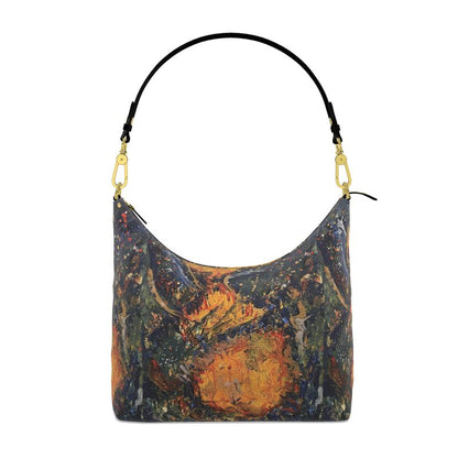 Molten Residue Square Hobo Bag