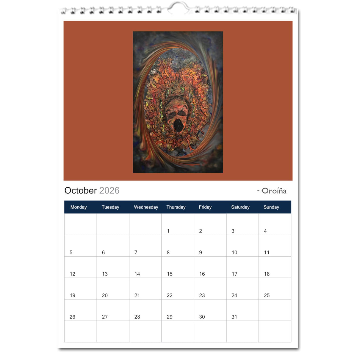 2026 A Year in Paintings Calendar