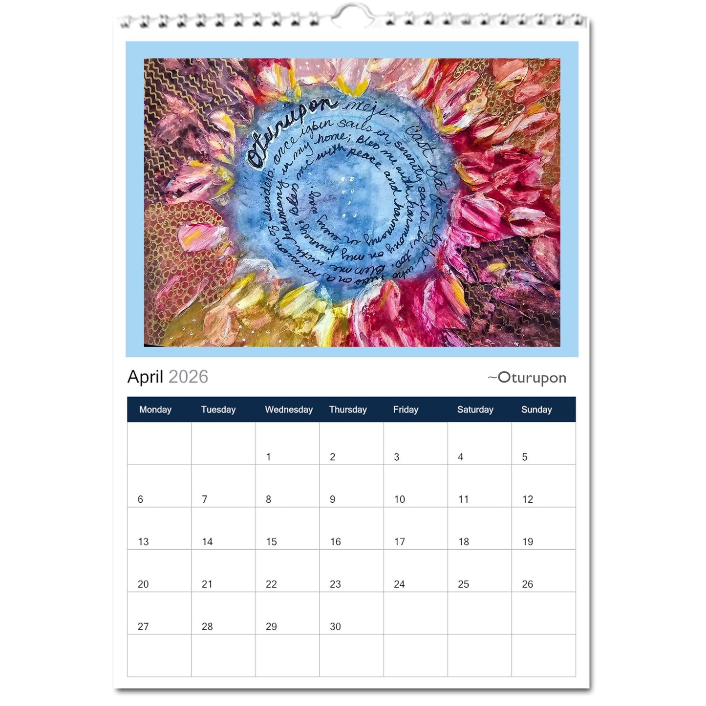 2026 A Year in Paintings Calendar