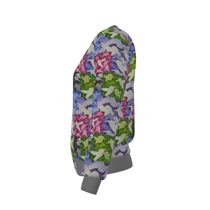 201 Birds Reversible Silk Bomber Jacket