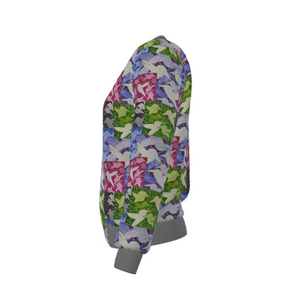 201 Birds Reversible Silk Bomber Jacket