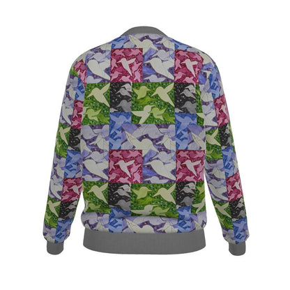 201 Birds Reversible Silk Bomber Jacket