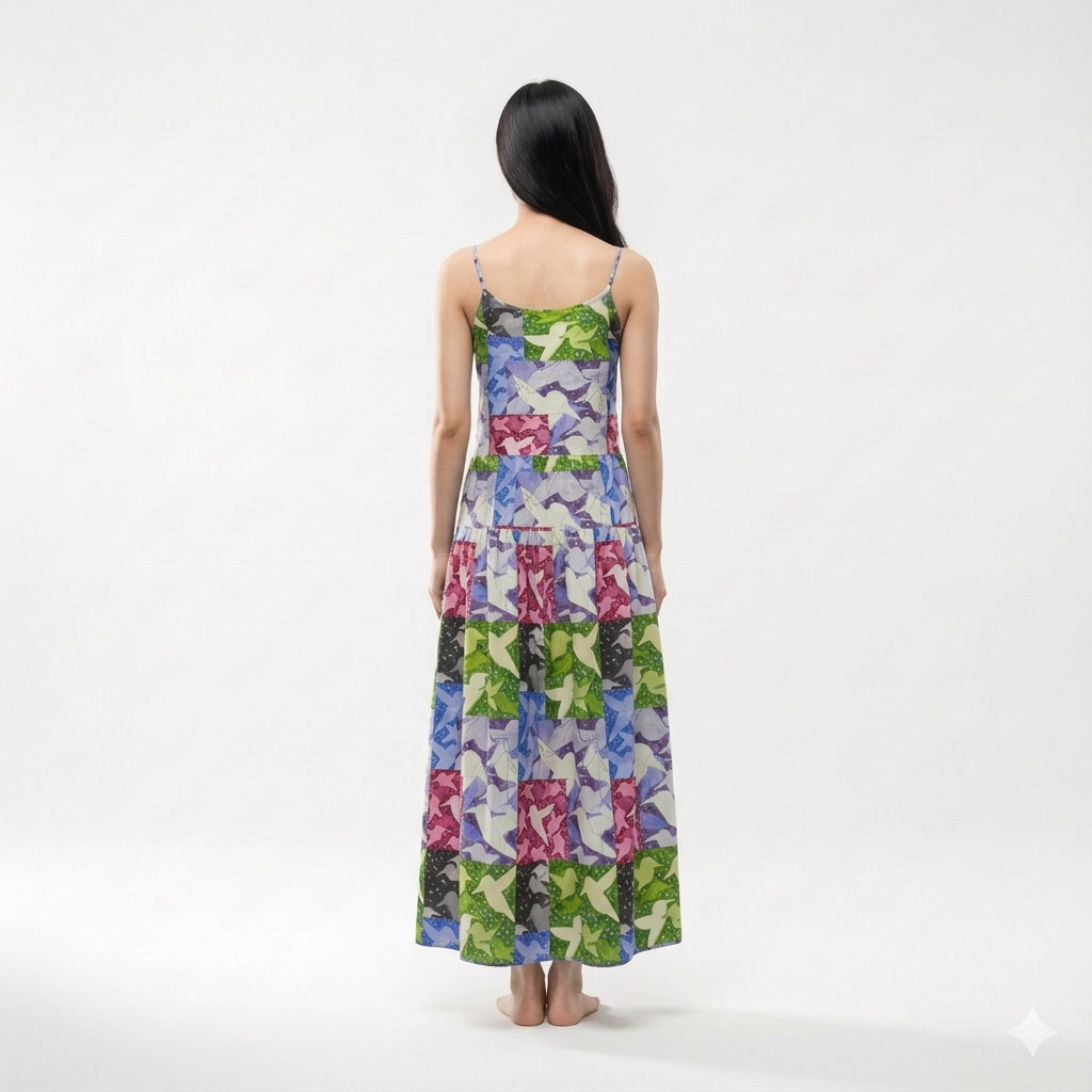 201 Birds Maxi Dress