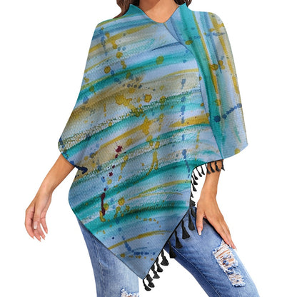 Amor Toxico Cape with Fringe