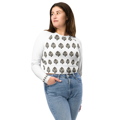 Iyawo "A Year in White" Long-Sleeve Crop Top