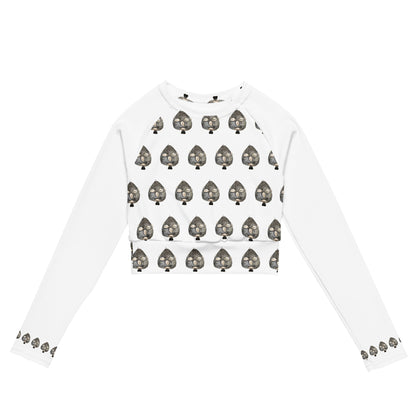 Iyawo "A Year in White" Long-Sleeve Crop Top