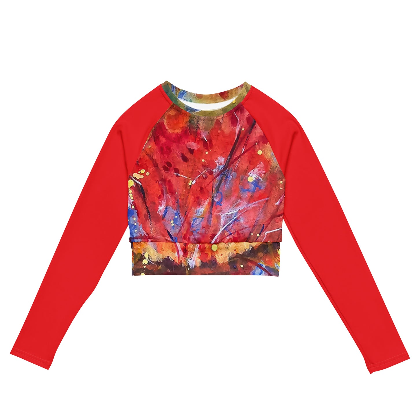 Aggayu Long-Sleeve Crop Top