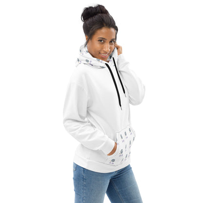 EsuBi White Unisex Hoodie