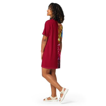 Oturupon (burgundy) T-shirt Dress