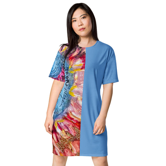 Oturupon (blue) T-shirt Dress