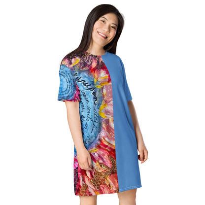 Oturupon (blue) T-shirt Dress