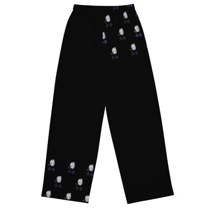 EsuBi Black Unisex Wide-Leg Pants