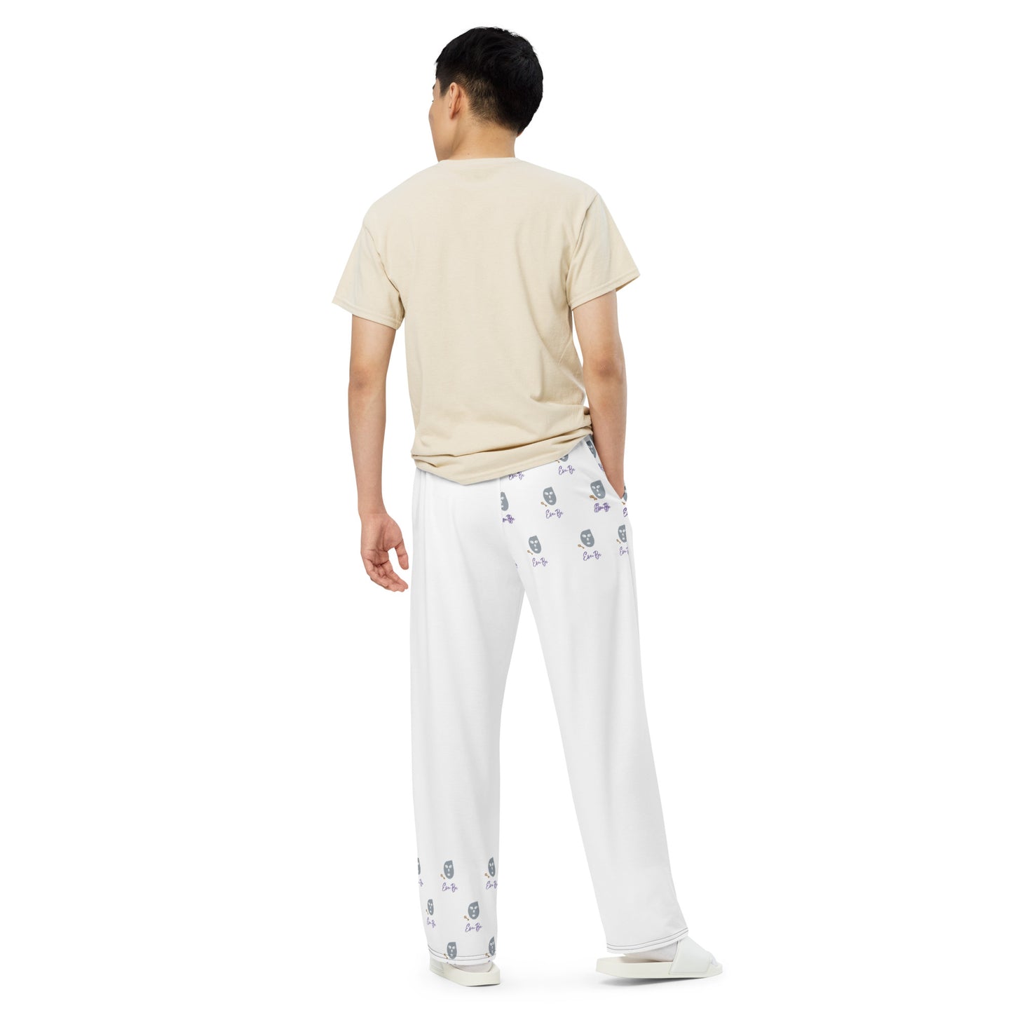 EsuBi White Unisex Wide-Leg Pants