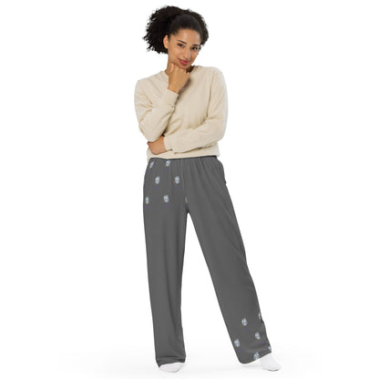 EsuBi Unisex Grey Wide-Leg Pants