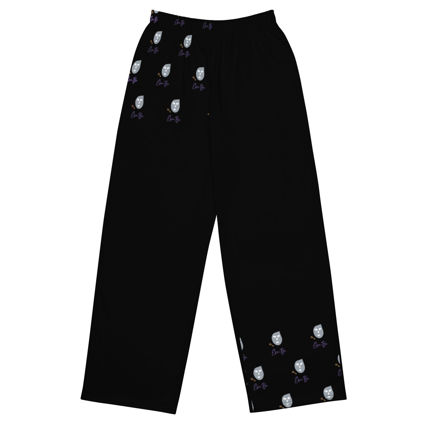 EsuBi Black Unisex Wide-Leg Pants