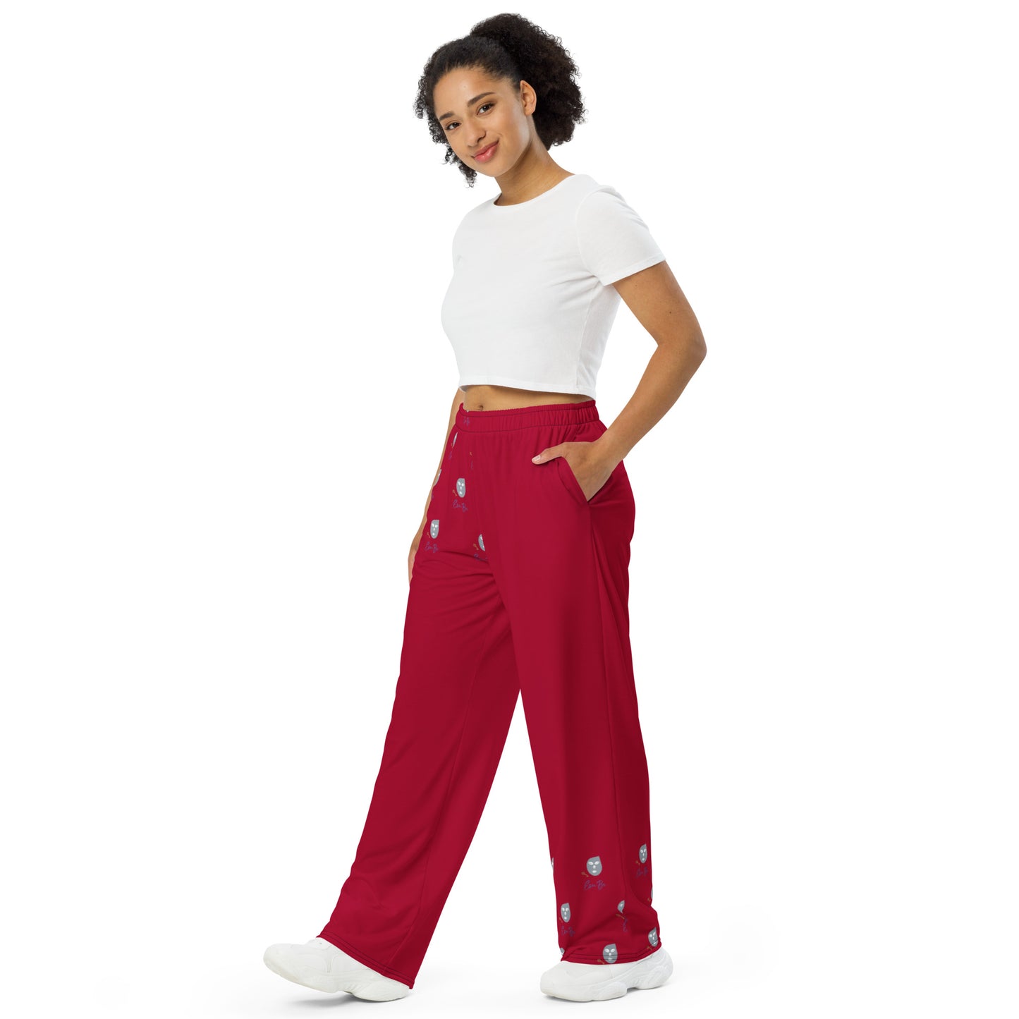 EsuBi Unisex Red Wide-Leg Pants