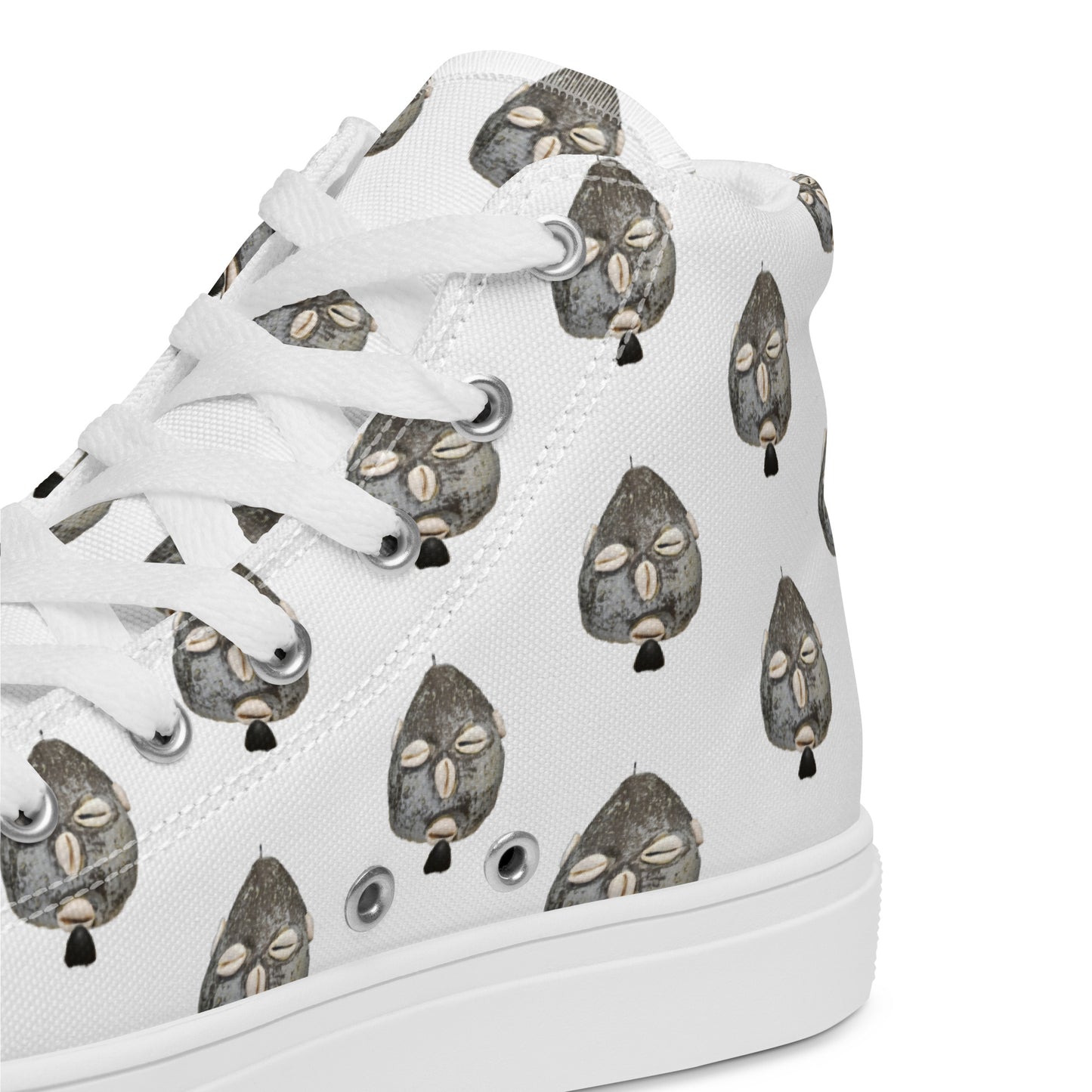 Iyawo "A Year in White" Women’s High Top Canvas Sneakers