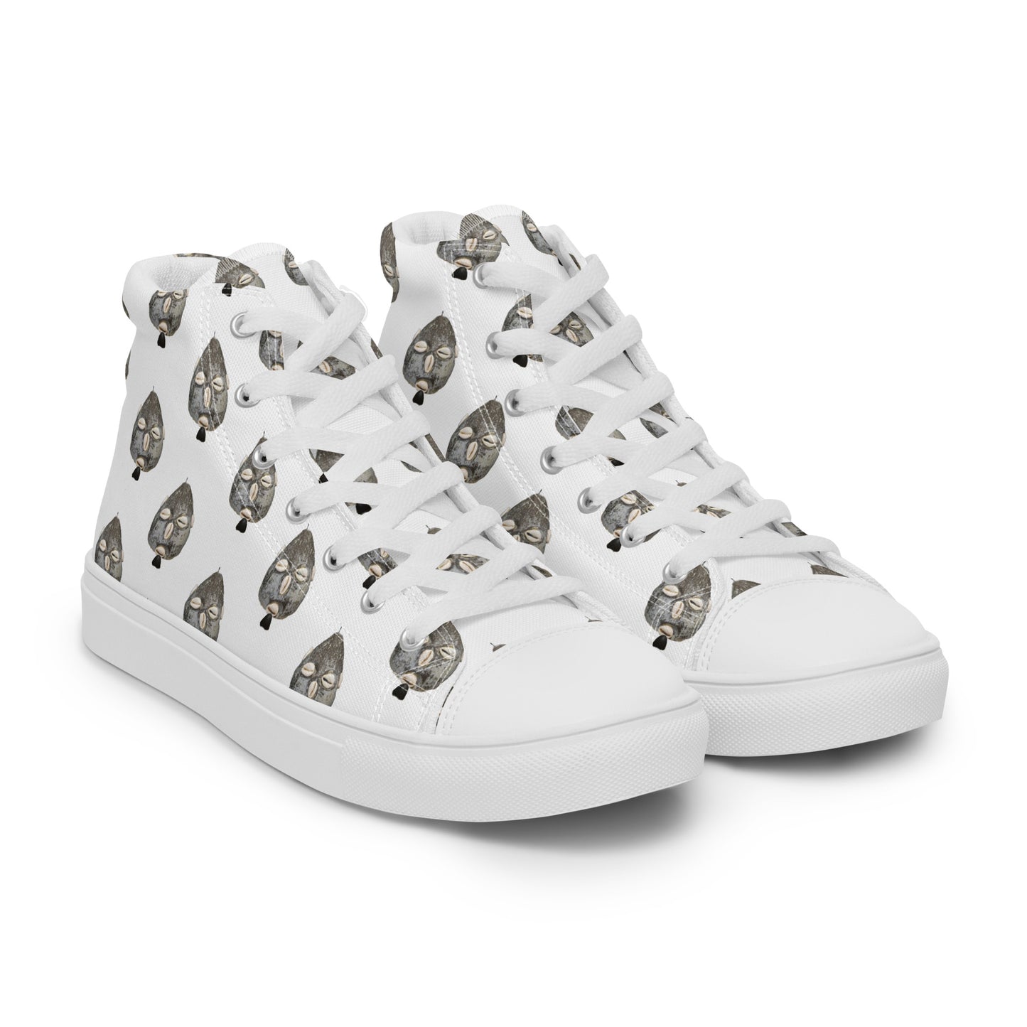 Iyawo "A Year in White" Women’s High Top Canvas Sneakers