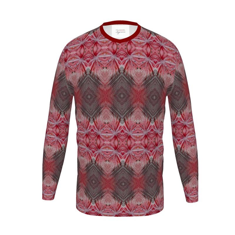 Esu Chaos Men's Mostly Red Long Sleeve Tee