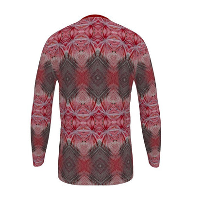 Esu Chaos Men's Mostly Red Long Sleeve Tee