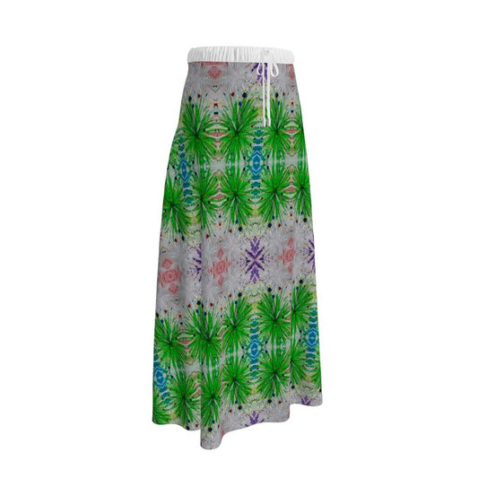 Esu Chaos Maxi Skirt Mostly Green